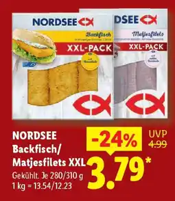 Lidl NORDSEE Backfisch/ Matjesfilets XXL Angebot