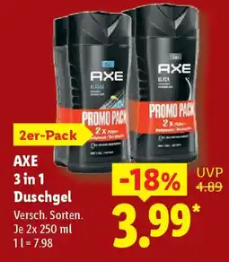 Lidl AXE 3 in 1 Duschgel Angebot