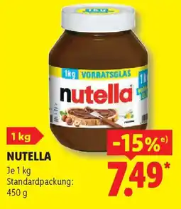 Lidl NUTELLA Angebot