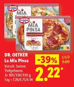Lidl DR. OETKER La Mia Pinsa Angebot