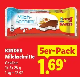 Lidl KINDER Milchschnitte Angebot