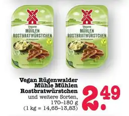 Scheck-in-Center Vegan Rügenwalder Mühle Mühlen Rostbratwürstchen Angebot