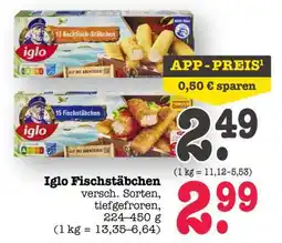 Scheck-in-Center Iglo Fischstäbchen Angebot