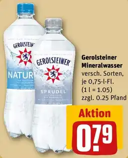 REWE Gerolsteiner Mineralwasser Angebot