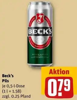 REWE Beck's Pils Angebot