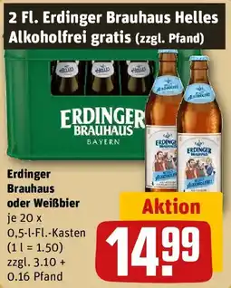 REWE Erdinger Brauhaus oder Weißbier Angebot