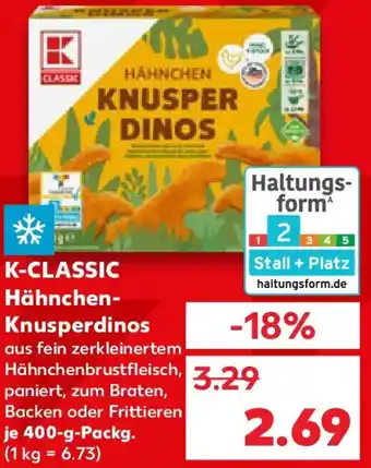 Kaufland K-CLASSIC Hähnchen Knusperdinos Angebot