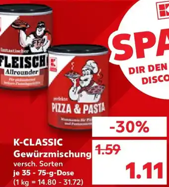 Kaufland K-CLASSIC Gewürzmischung Angebot