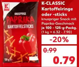 Kaufland K-CLASSIC Kartoffelringe oder -sticks Angebot