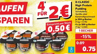 Kaufland K-CLASSIC High Protein Pudding Angebot