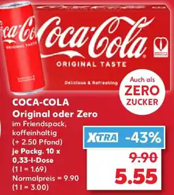 Kaufland COCA-COLA Original oder Zero Angebot