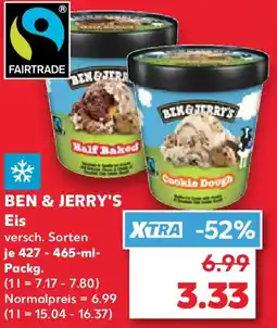 Kaufland BEN & JERRY'S Eis Angebot