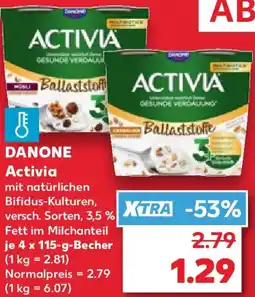 Kaufland DANONE Activia Angebot