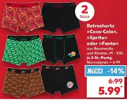 Kaufland Retroshorts Coca-Cola, Sprite oder Fanta Angebot