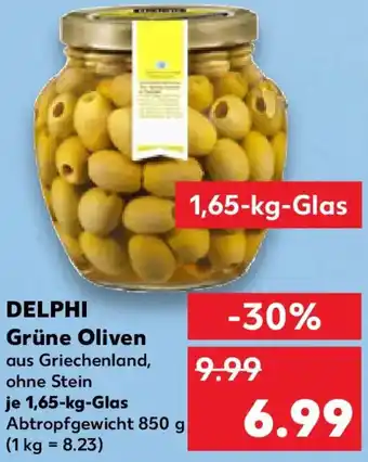 Kaufland DELPHI Grüne Oliven Angebot