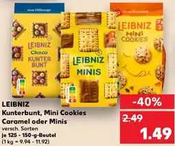 Kaufland LEIBNIZ Kunterbunt, Mini Cookies Caramel oder Minis Angebot