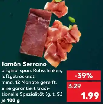 Kaufland Jamón Serrano Angebot