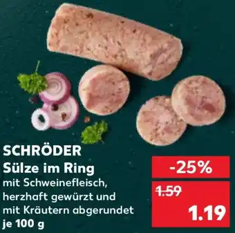 Kaufland SCHRÖDER Sülze im Ring Angebot