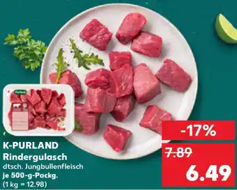 Kaufland K-PURLAND Rindergulasch Angebot