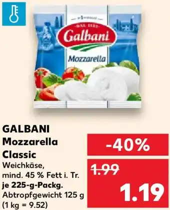 Kaufland GALBANI Mozzarella Classic Angebot