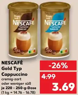 Kaufland NESCAFÉ Gold Typ Cappuccino Angebot