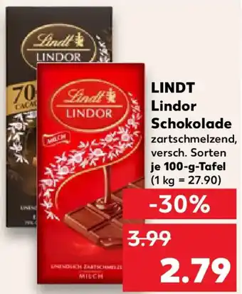 Kaufland LINDT Lindor Schokolade Angebot