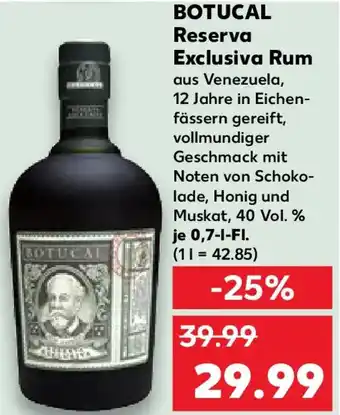 Kaufland BOTUCAL Reserva Exclusiva Rum Angebot