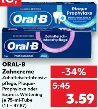 Kaufland ORAL-B Zahncreme Angebot
