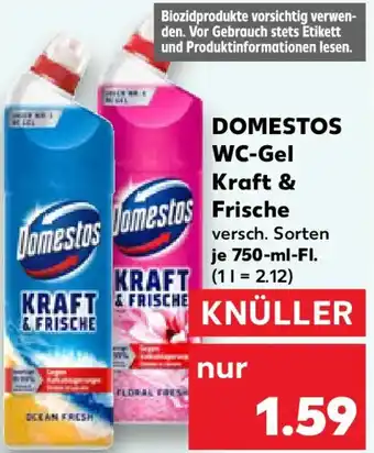 Kaufland DOMESTOS WC-Gel Kraft & Frische Angebot