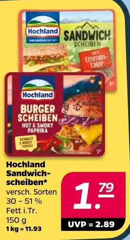 Netto Hochland Sandwichscheiben Angebot
