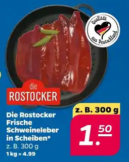 Netto die ROSTOCKER Frische Schweineleber in Scheiben* Angebot