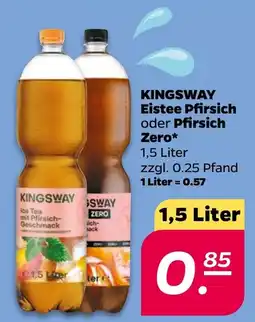 Netto KINGSWAY Ice Tea mit Pfirsich-Geschmack Angebot