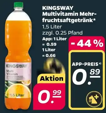Netto KINGSWAY Multivitamin Mehrfruchtsaftgetränk Angebot