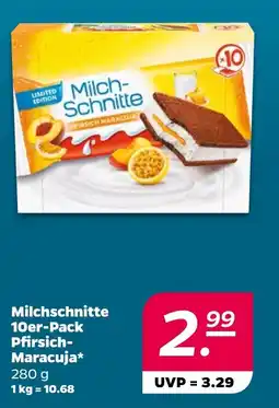 Netto Milch-Schnitte Pfirsich-Maracuja Angebot