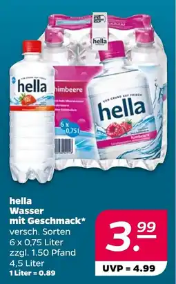 Netto hella Wasser mit Geschmack* Angebot
