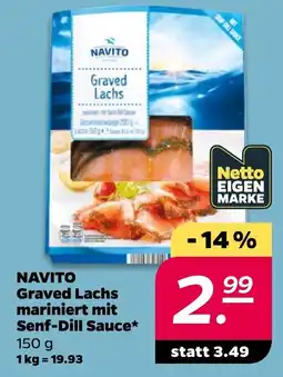 Netto NAVITO Graved Lachs Angebot