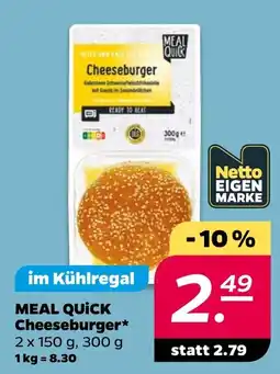 Netto MEAL QUICK Cheeseburger* Angebot