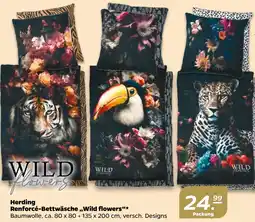Netto Herding Renforcé-Bettwäsche „Wild flowers“* Angebot
