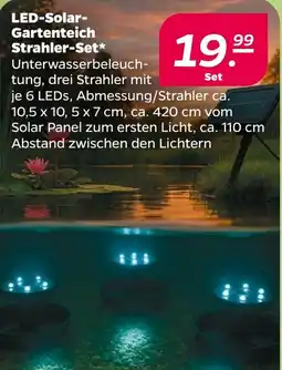 Netto LED-Solar-Gartenteich Strahler-Set* Angebot