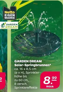 Netto GARDEN DREAM Solar-Springbrunnen* Angebot