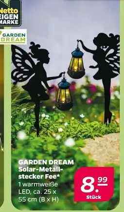 Netto GARDEN DREAM Solar-Metall-stecker Fee* Angebot