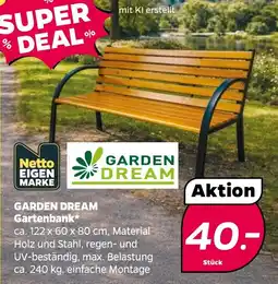 Netto GARDEN DREAM Gartenbank Angebot