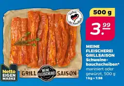 Netto MEINE FLEISCHEREI GRILLSAISON Schweinebauchscheiben Angebot