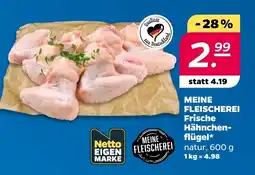 Netto MEINE FLEISCHEREI Frische Hähnchen-flügel* Angebot