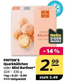 Netto FINTON'S Quarkbällchen Angebot