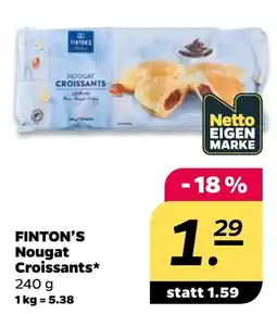 Netto FINTON'S Nougat Croissants* Angebot
