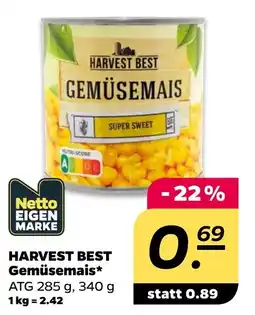 Netto HARVEST BEST Gemüsemais Angebot