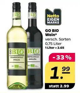 Netto GO BIO Wein* Angebot