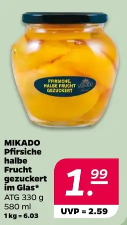 Netto MIKADO Pfirsiche halbe Frucht gezuckert Angebot
