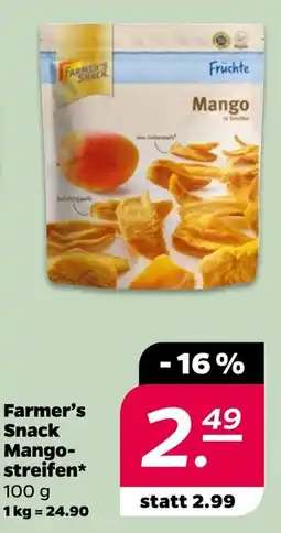 Netto Farmer's Snack Mango-streifen Angebot